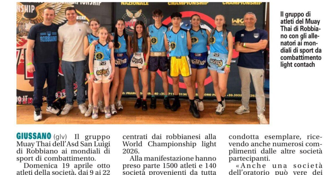 Campioni "mondiali" crescono in oratorio